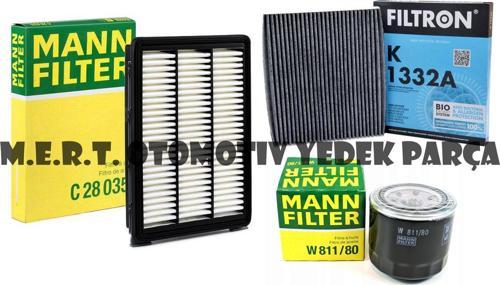 Hyundai Tucson 1.6 Benzinli MANN Filtre Bakım Seti 2015-2018