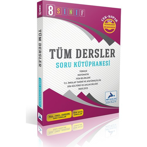 Paraf Yayınları 8. Sınıf Tüm Dersler Soru Kütüphanesi