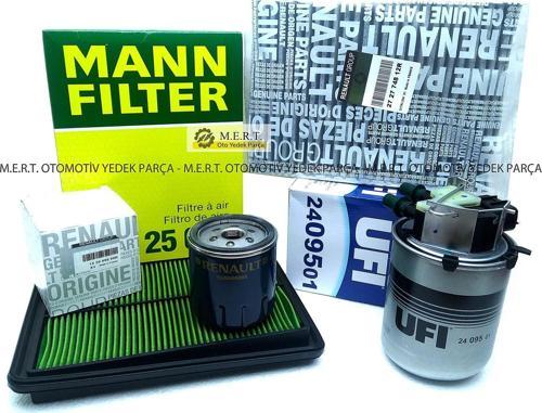 Renault Kadjar 1.5 DCi Filtre Bakım Seti (2015-2018)