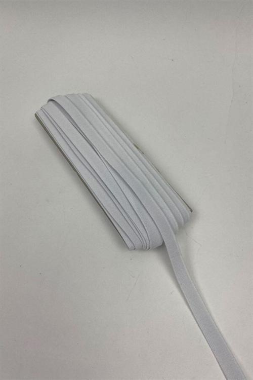 Yassı Lastik Ip 8 Mm Kalınlık Sert Dayanıklı 1/18 Kat Beyaz 10 Mt