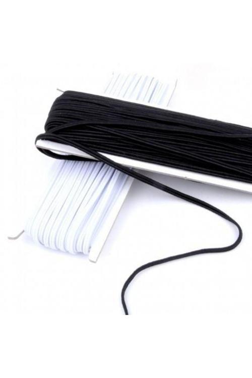 Ysssı Süper Bebe Lastik Ip 5 Mm Kalınlık 1/18 Kat Beyaz 10 Mt