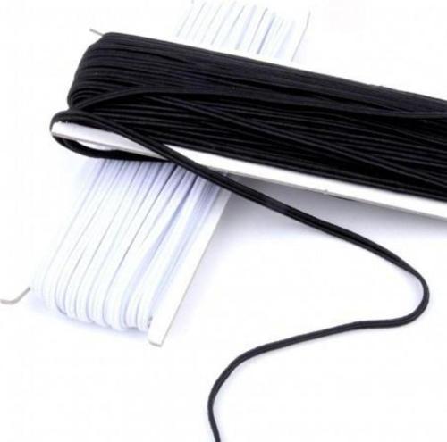 Ysssı Süper Bebe Lastik Ip 5 Mm Kalınlık 1/18 Kat Beyaz 10 Mt
