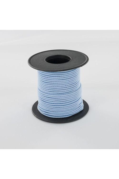 Yuvarlak Lastik Ip 2,5 Mm Kalınlık Sert Dayanıklı 1/18 Kat Beyaz 10 Mt