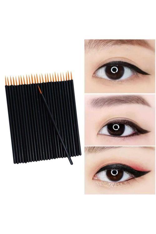 Ince Uçlu Eyeliner Fırçası 10 Adet