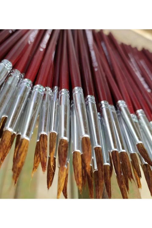 Resim Art,Sanat,Okul, Samur Kılı Akrilik Boya,Guaj Sulu Boyama Fırça (1 Adet ) 11 No