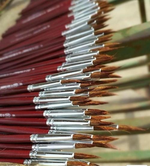 Resim Art,Sanat,Okul, Samur Kılı Akrilik Boya,Guaj Sulu Boyama Fırça (1 Adet ) 7 No
