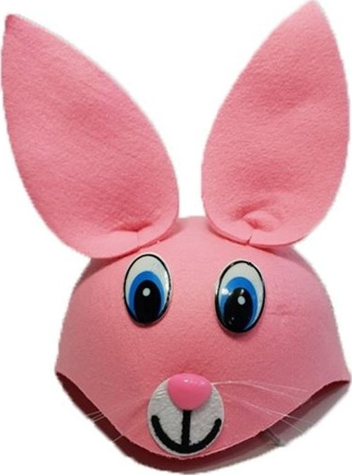 Çocuk Tavşan Şapkası Pembe Renk