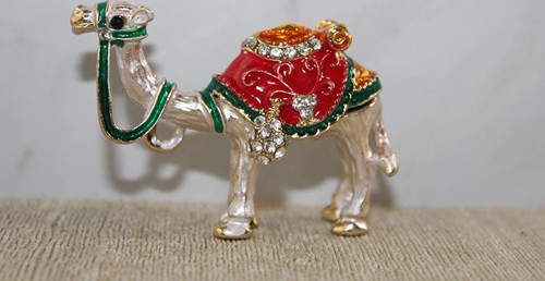 Swarovski Taşlı Minik Figür - Deve Model 2