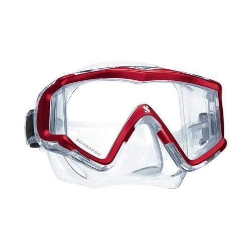 Crystal Vu Maske  Şeffaf/Kırmızı