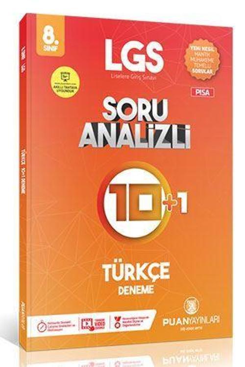 Puan Yayınları 8. Sınıf Lgs Türkçe 10+1 Deneme