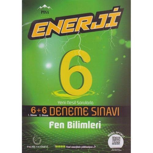 Palme Yayınları 6. Sınıf Fen Bilimleri Enerji 6+6 Deneme