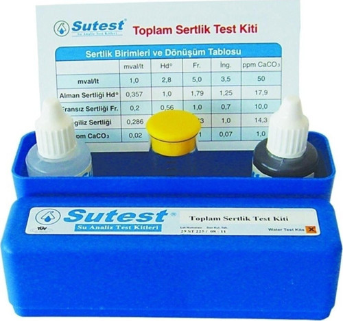 Sertlik Kiti, Su Yumuşatma Sertlik Ölçüm Kiti, Toplam Sertlik Test Kiti