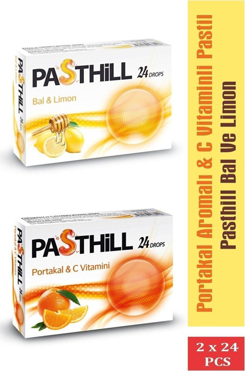 Pasthill Bal Ve Limon & Portakal & C Vitamini 24 Adet Boğaz Pastil