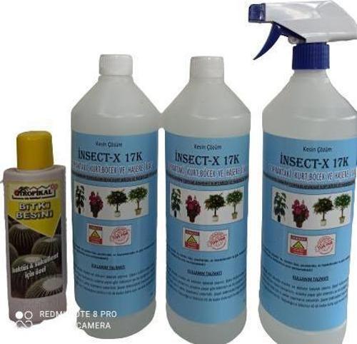 3 ADET ÇİÇEK VE BİTKİ İLACI (Topraktaki Haşere ve Kurtçuklar İçin) 1 ADET BİTKİ BESİNİ HEDİYELİ 