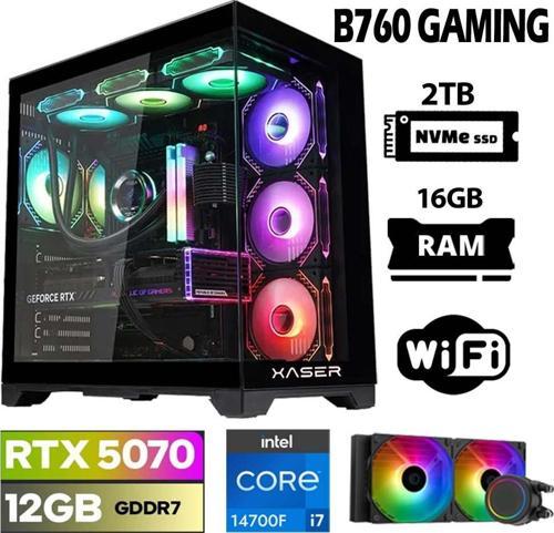 Lexus x220 i7 14700F 16GB DDR5 Ram 2TB M.2 NVMe SSD 12GB RTX5070 Sıvı Soğutmalı Oyuncu Bilgisayarı