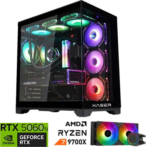 Lexus x490 Ryzen 7 9700X 32GB DDR5 Ram 2TB M.2 NVMe SSD 8GB RTX5060 Ti Sıvı Soğutmalı Oyuncu Bilgisayar