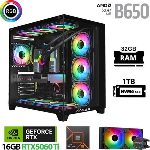 Lexus x660 Ryzen 5 8400F 32GB Ram 1TB M.2 NVMe SSD 16GB RTX5060 Ti Sıvı Soğutmalı Oyuncu Bilgisayarı