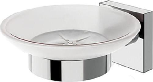 %100 Pirinç Katı Sabunluk – Duvar Tipi, Paslanmaz, Banyo Aksesuarı, Krom, Kare Rozetli