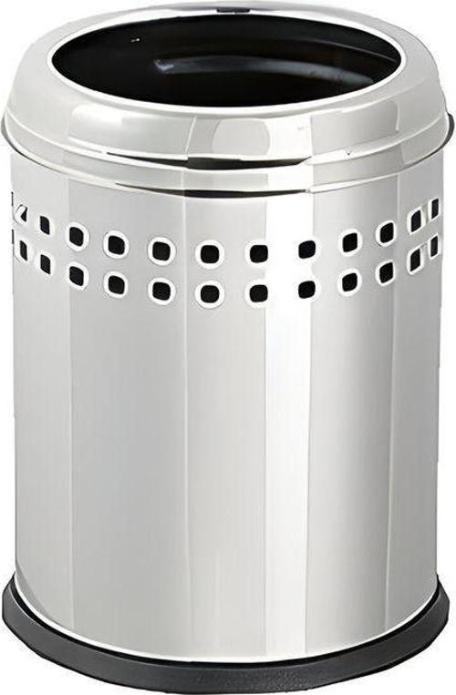 Efor Çöp Kovası, Çemberli, Delikli 304 Kalite, 12 Lt. Hijyenik Ve Dayanıklı