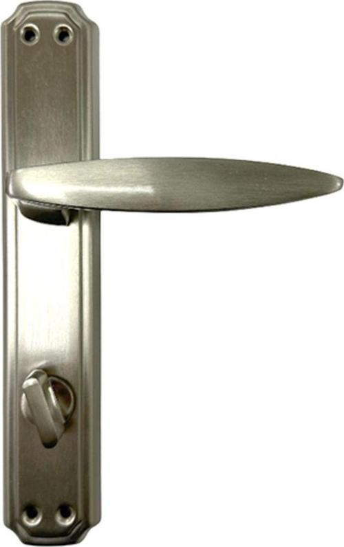 Yağmur Inox Wc Kapı Kolu – Tuvalet & Banyo Için, Kilitli, (1 Takım-Arka Ve Ön) Sol Yön