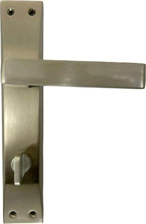 Konak Bilge Saten Wc Kapı Kolu – Modern Tasarım, Dayanıklı Malzeme (1 Takım-Arka Ve Ön) Sol Yön