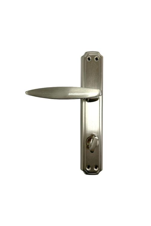 Yağmur Inox Wc Kapı Kolu – Tuvalet & Banyo Için, Kilitli, (1 Takım-Arka Ve Ön) Sağ Yön