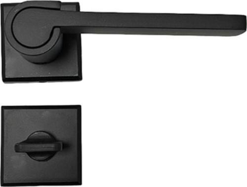 Leon Closeed Siyah Wc Kapı Kolu-Kolay Montaj, Iç Kapı Kolu, Modern Kapı Kolu (1 Takım)