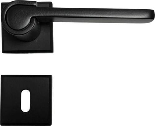 Leon Closeed Siyah Oda Kapı Kolu-Kolay Montaj, Iç Kapı Kolu, Modern Kapı Kolu (1 Takım)