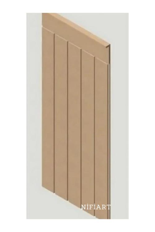 Dekoratif Duvar Paneli Boyanabilir Ahşap 10 Mm Ham Mdf Duvar Paneli