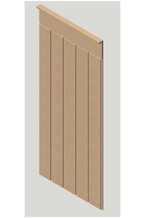 Dekoratif Duvar Paneli 54 X 105 Cm Boyanabilir Ahşap 6 Mm Ham Mdf Duvar Paneli