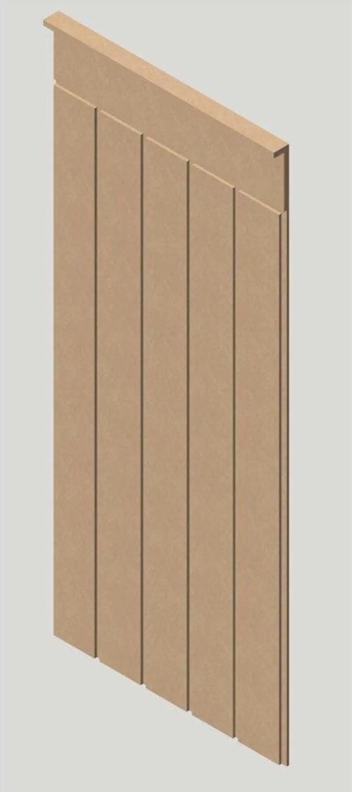 Dekoratif Duvar Paneli 54 X 105 Cm Boyanabilir Ahşap 6 Mm Ham Mdf Duvar Paneli