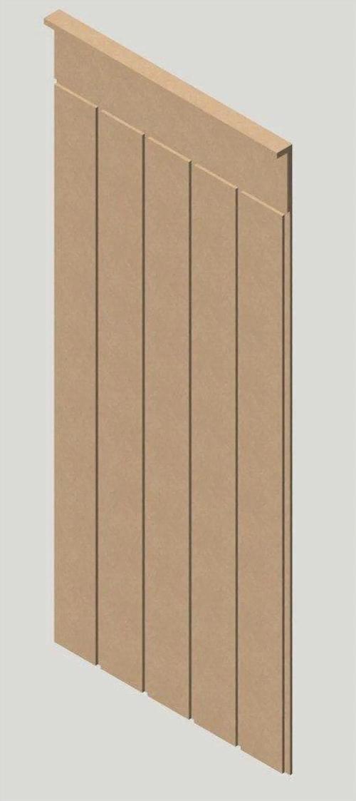 Duvar Paneli 45 Cm Genişlik X 102 Cm Ham Mdf Duvar Panel-6Mm