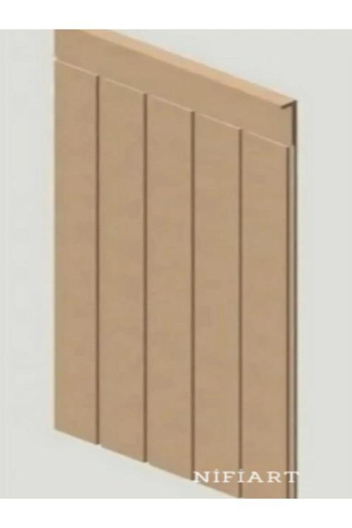 Dekoratif, Duvar Çıtası, Ahşap Duvar Paneli, Boyanabilir, Ham, Mdf, 27X102 (3 Lü Paket)