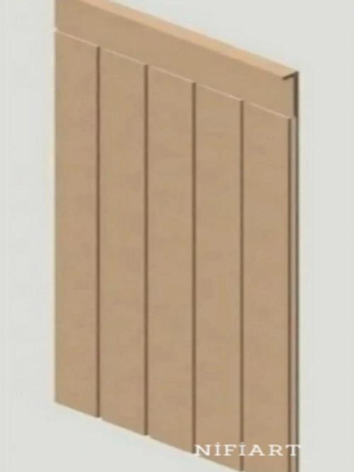 Dekoratif, Duvar Çıtası, Ahşap Duvar Paneli, Boyanabilir, Ham, Mdf, 27X102 (3 Lü Paket)