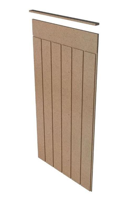 Maison Dekoratif Duvar Paneli, 4Mm Ham Mdf, Boyanabilir Duvar Çıtası (54Cmx103Cm)