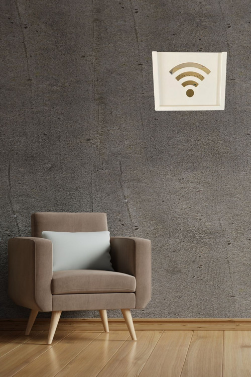 Wifi-Modem Kutusu Saklama Duvar Düzenleyici Mdf Uzunluk (22Cm) Genişlik (28Cm) Derinlik (12Cm)