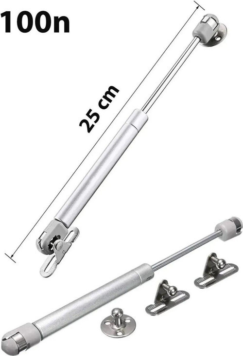 Yuma Gazlı Piston, Dolap Kapak Amortisörü Pistonu Kapağı Hidroliği 100N 25 Cm, Ym 754