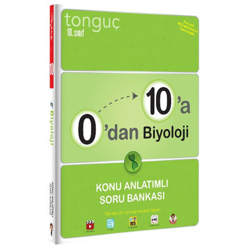 Tonguç Yayınları 10. Sınıf 0'dan 10'a Biyoloji Konu Anlatımlı Soru Bankası