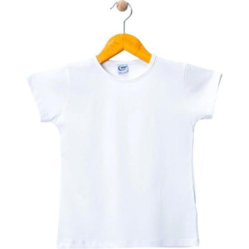KISA KOL BASIC KIZ TSHIRT BEYAZ