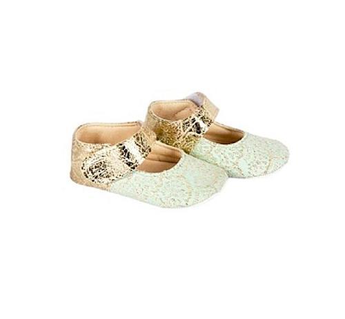 YALDIZLI BEBE AYAKKABI PATİK Mint Yeşili