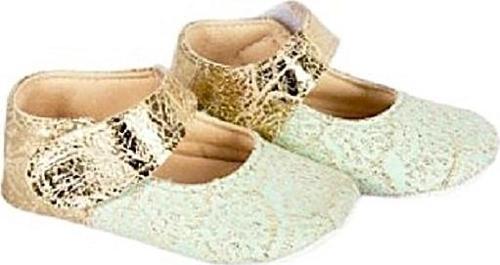 YALDIZLI BEBE AYAKKABI PATİK Mint Yeşili
