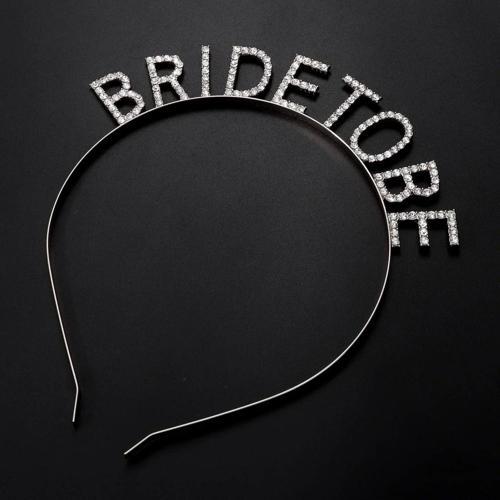 Nessiworld Gümüş Kaplama Kristal Taşlı Bride To Be Gelin Tacı 16x17 cm