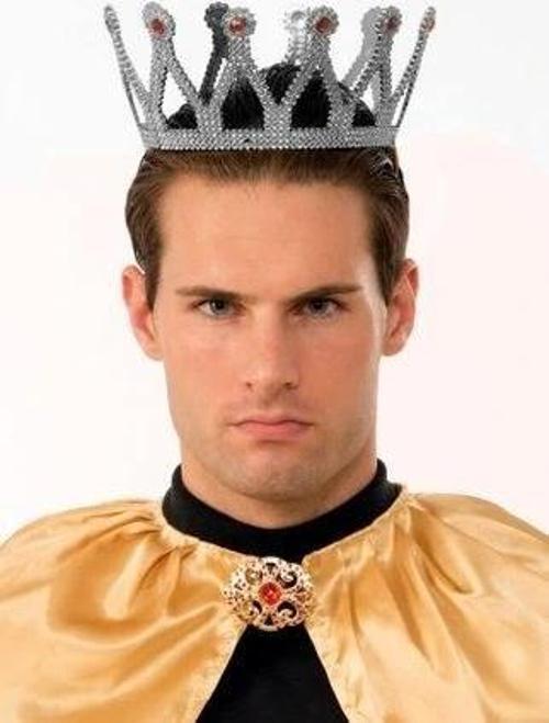 Nessiworld Gümüş Renk Çocuk ve Yetişkin Uyumlu Kral Tacı