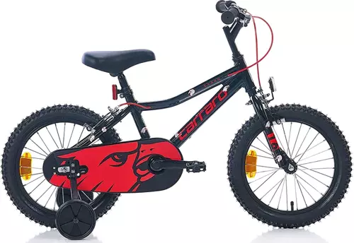 Red Eagle 16 jant (Mat Siyah, Kırmızı) Vitessiz Çocuk Bisikleti