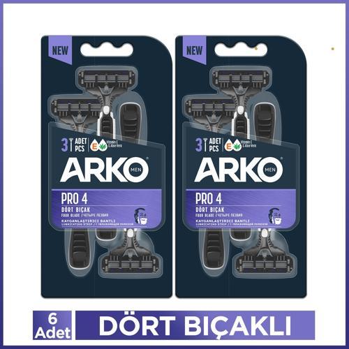 Pro4 Dört Bıçaklı Tıraş Bıçağı 6 Adet
