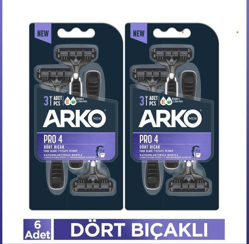 Pro4 Dört Bıçaklı Tıraş Bıçağı 6 Adet