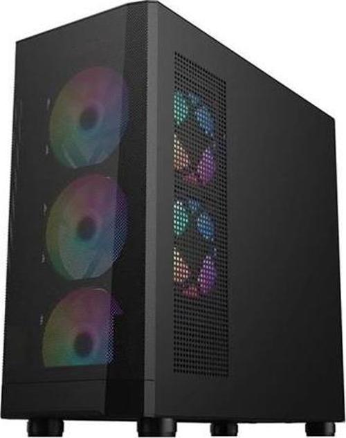 Fd5-m Siyah 600w 80+ Argb 4x12cm Fan Temperli Cam Mesh Usb 3.0 M-atx Kasa