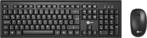 Lecoo Kw200 Kablosuz Q Trk Optic Mouse Siyah Standart Klavye - Mouse Set