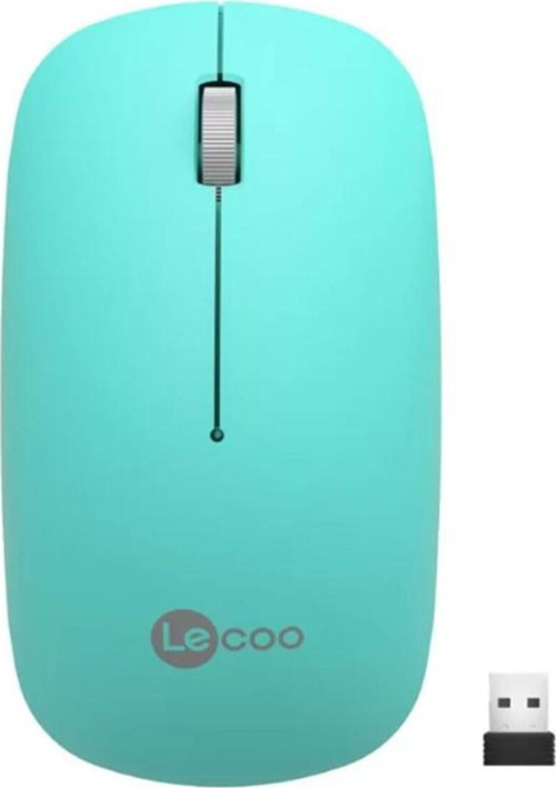 Lecoo Usb Optik Kablosuz Mouse Turkuaz Ws214-T