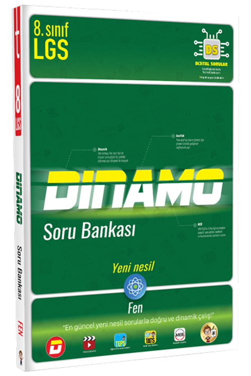 Tonguç Yayınları 8. Sınıf Dinamo Fen Bilimleri Soru Bankası